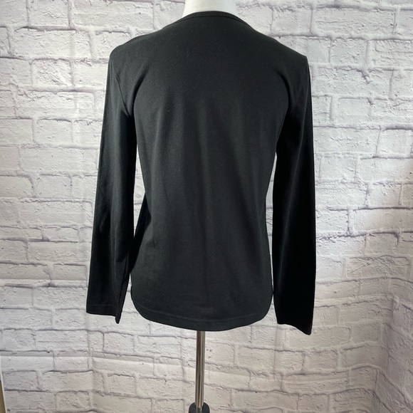 Cappagallo Black‎ Long Sleeve Embroidered Halloween Tee Shirt - Picture 3 of 5